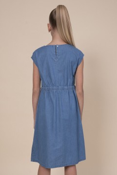 Удобное джинсовое платье для девочки GGDT3352 Pelican(фото3)