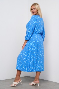 Голубое платье с принтом Intikoma(фото5)