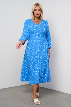 Голубое платье с принтом Intikoma(фото2)