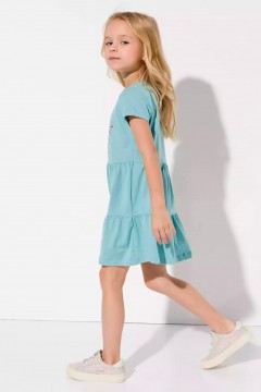 Модное платье для девочки с коротким рукавом 11137/1AW23 Vulpes Familiy(фото2)