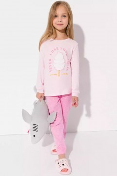 Розовая пижама для девочки Vulpes 10749AW23 Familiy