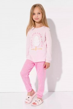 Розовая пижама для девочки Vulpes 10749AW23 Familiy(фото2)