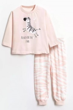 Розовая пижама для девочки Vulpes 10970AW23 Familiy(фото3)