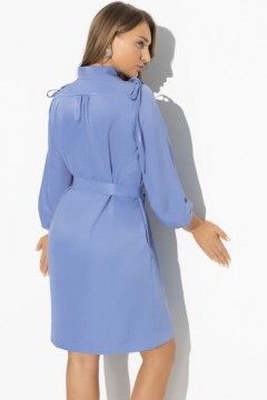 Голубое платье с завязками на плечах Charutti(фото4)