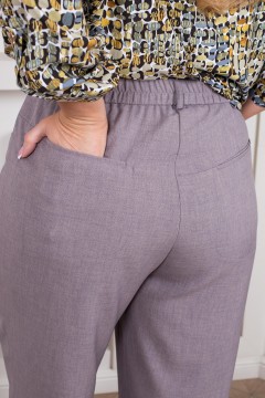 Классические брюки серо-розового цвета Intikoma(фото4)