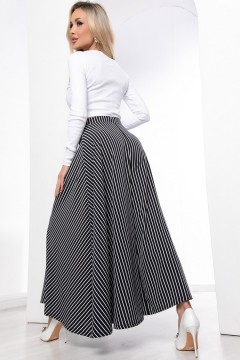 Чёрно-белые юбка-брюки в полоску Lady Taiga(фото4)