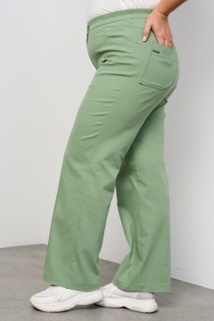 Прямые брюки зелёного цвета Intikoma(фото4)