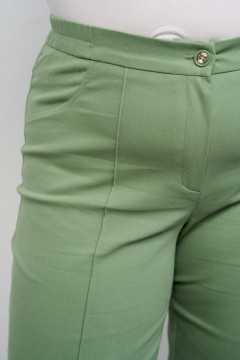 Прямые брюки зелёного цвета Intikoma(фото3)