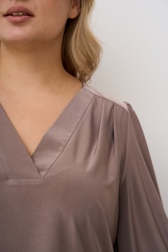 Бежевая блузка с объёмными рукавами Intikoma(фото3)
