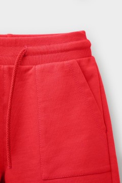 Удобные красные шорты для мальчика КР 400642/красный к446 шорты Crockid(фото2)
