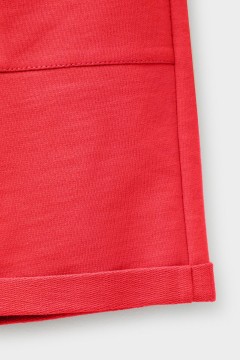 Удобные красные шорты для мальчика КР 400642/красный к446 шорты Crockid(фото3)