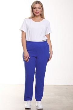 Лёгкие синие брюки с карманами Agata(фото2)