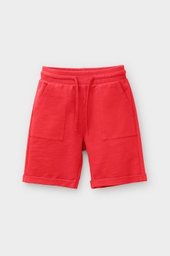 Красивые шорты в красном цвете для мальчика КР 400642/красный к444 шорты Crockid(фото3)