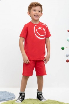 Красивые шорты в красном цвете для мальчика КР 400642/красный к444 шорты Crockid