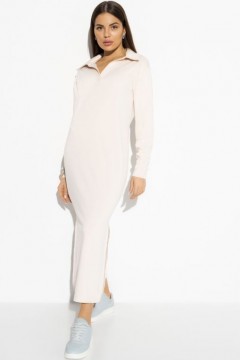 Длинное бежевое платье с разрезами 44 размера Charutti