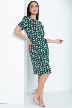 Летнее зелёное платье с завязками Diolche(фото2)
