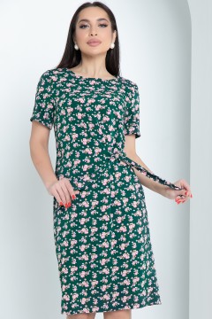 Летнее зелёное платье с завязками Diolche