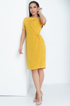 Жёлтое летнее платье с завязками Diolche(фото2)