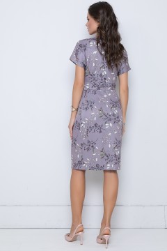 Фиолетовое летнее платье с разрезом Diolche(фото3)