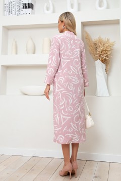 Розовое платье с карманами Бренда №1 Valentina(фото4)