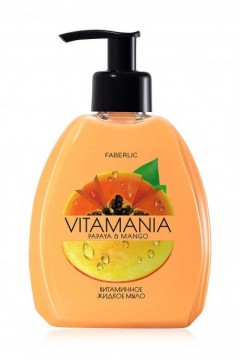 Витаминное жидкое мыло для рук «Манго и папайя» Vitamania Faberlic