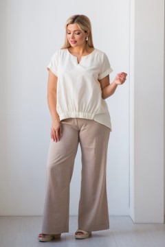 Блуза из льняной ткани Novita(фото2)