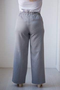 Серые женские брюки-палаццо Novita(фото3)