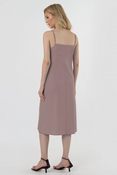 Платье-комбинация пудрового цвета Mariko(фото3)