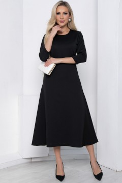 Трикотажное чёрное платье Lady Taiga