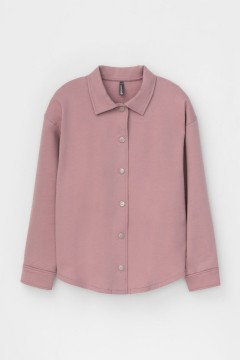 Стильная рубашка в цвете серая пудра для девочки КР 302311/серая пудра к445 жакет Crockid(фото4)
