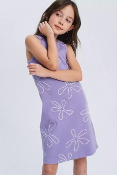 Фиолетовое летнее платье для девочки 10562SS24 Vulpes Familiy