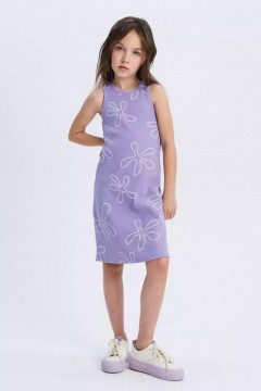 Фиолетовое летнее платье для девочки 10562SS24 Vulpes Familiy(фото2)