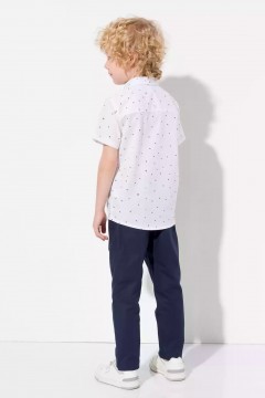 Модная рубашка для мальчика с коротким рукавом 10704AW23 Vulpes Familiy(фото3)