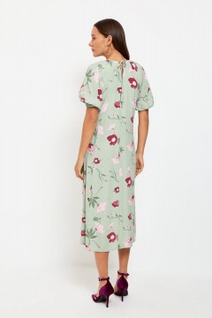 Платье с цветочным принтом и объёмными рукавами 10200200979 Concept Club(фото2)