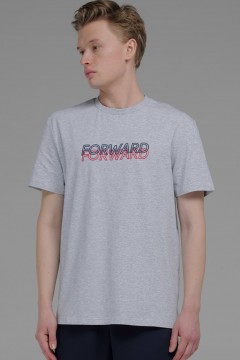 Базовая мужская футболка с принтом Forward man