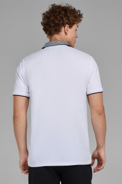 Белая рубашка поло Forward man(фото2)