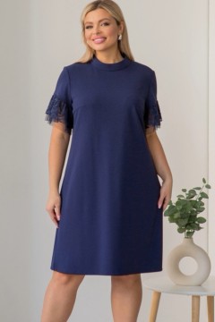 Синее короткое платье Venusita