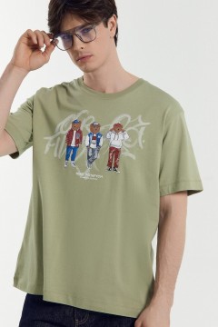 Модная мужская футболка с принтом  24-3554П-0 Mark Formelle men