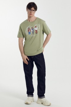 Модная мужская футболка с принтом  24-3554П-0 Mark Formelle men(фото2)
