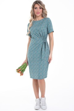 Зелёное летнее платье с завязками Diolche(фото2)