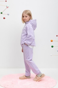 Стильные брюки для девочки КР 400645/пастельно-лиловый к457 брюки Crockid(фото2)