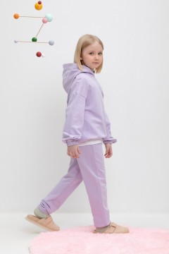 Стильные брюки для девочки КР 400645/пастельно-лиловый к457 брюки Crockid(фото3)