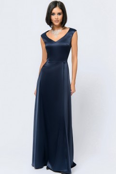 Платье макси тёмно-синего цвета 1001 dress
