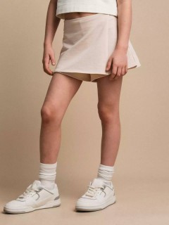Модная юбка-шорты бежевого цвета для девочки 4058SS24 Vulpes Familiy(фото4)