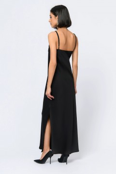 Платье макси чёрного цвета 1001 dress(фото4)