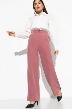 Розовые брюки с застроченными стрелками Charutti(фото2)