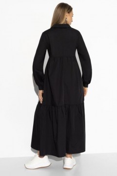 Чёрное платье с пуговицами Charutti(фото4)