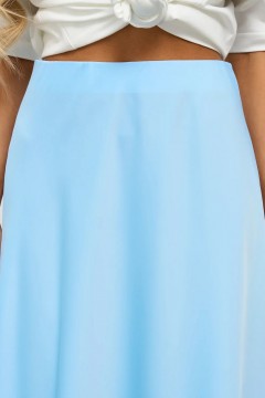 Голубая атласная юбка Jetty(фото3)