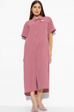 Розовое платье-рубашка Charutti