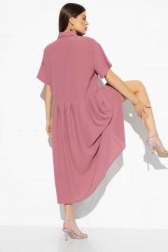 Розовое платье-рубашка Charutti(фото5)